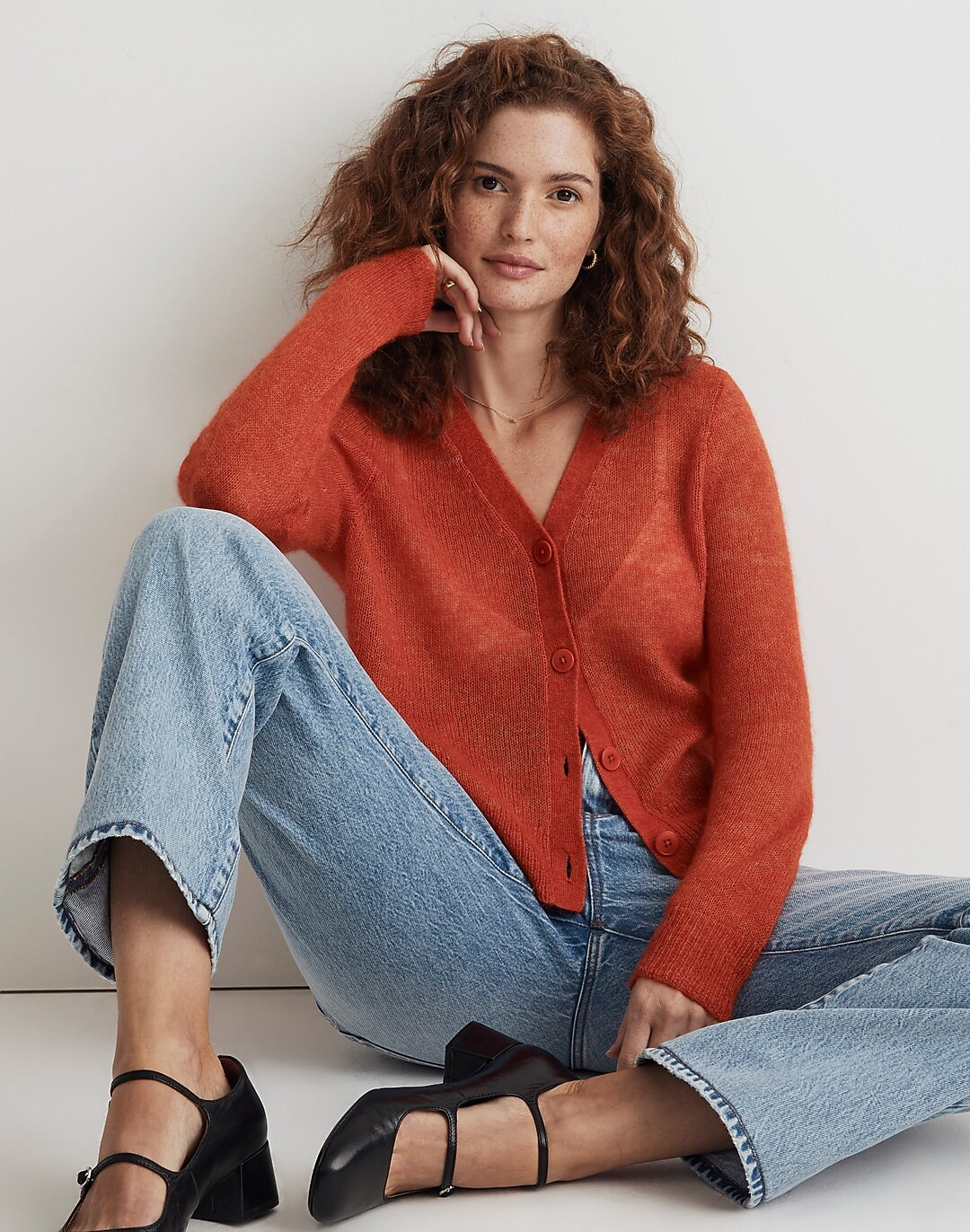 Alpaca-Blend V-Neck Cardigan | Madewell