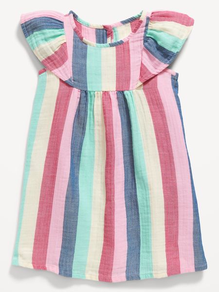 Printed Flutter-Sleeve Dress for Toddler Girls | Old Navy (US)