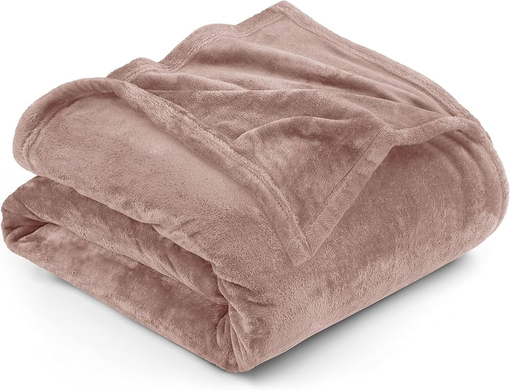 Utopia Bedding Fleece Blanket Twin Size Rose Pink 300GSM Luxury Bed Blanket Anti-Static Fuzzy Sof... | Amazon (US)