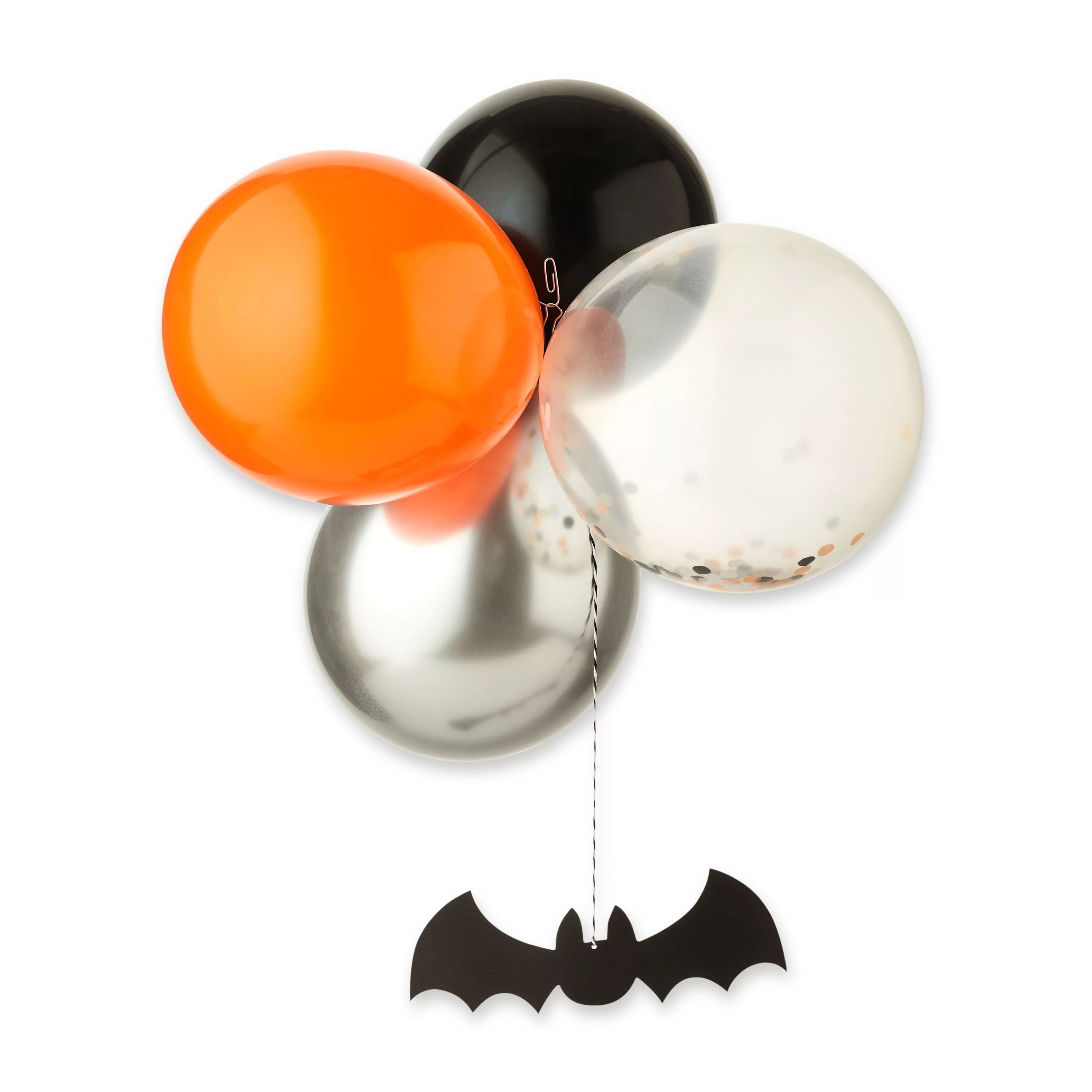 Halloween Multicolor Rubber Balloon and Paper Cutout Garland Kit, Partyware, 9.84' L x 12 in Dia,... | Walmart (US)