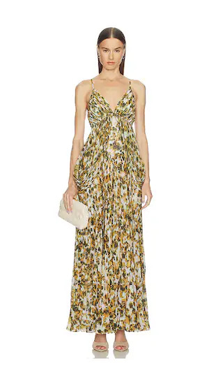 Micah Gown in Golden Multi dress | casual spring outfit casual | spring outfit 2026 | Revolve Clothing (Global)