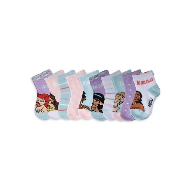 Disney Princess Toddler Girls Socks, 10-Pack, Sizes 12 Months - 5T | Walmart (US)