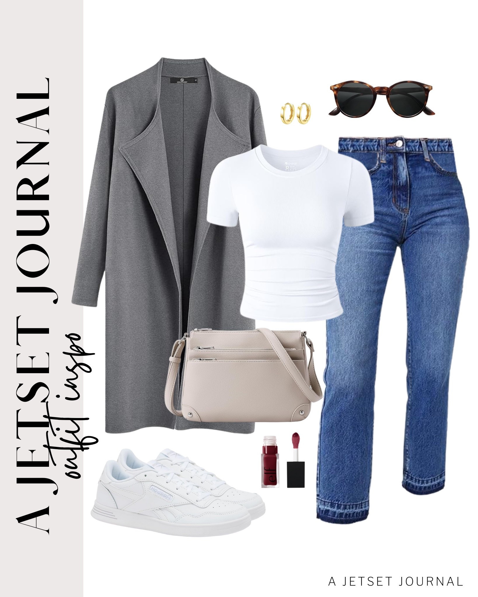 Casual outfit with an oversized cardigan, straight-leg jeans, and sneakers that’s easy to wear every day.
basic white shirt, leather tote bag, lip oil, everyday fashion, fall outfit idea, casual look, vacation style, makeup must have, beauty favorite, functional bag, amazon fashion, affordable style

#LTKSeasonal #LTKStyleTip #LTKU