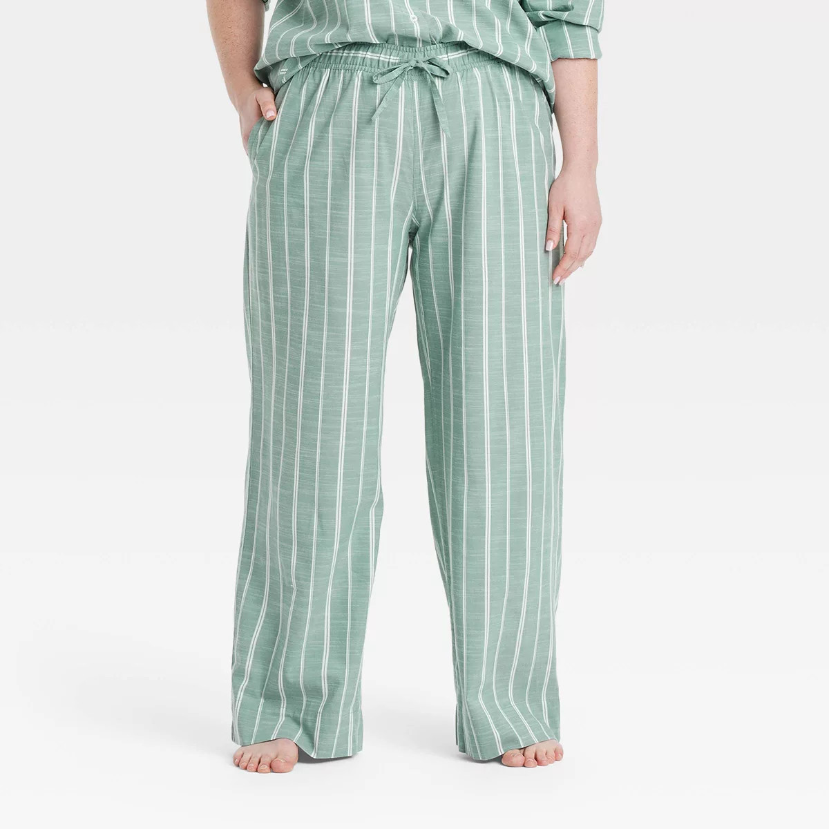 Women's Striped Cotton Blend Pajama Pants - Auden™ | Target