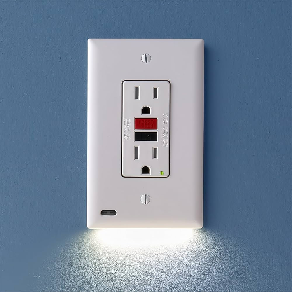 3 Pack - SnapPower GuideLight [for GFCI Outlets Only] - Night Light - Electrical Outlet Wall Plat... | Amazon (US)