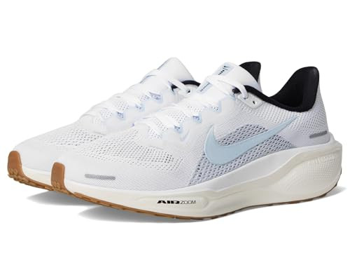 Nike Women's Pegasus 41 White/Blue Tint/Sail/Metallic Silver 10.5 Medium | Amazon (US)