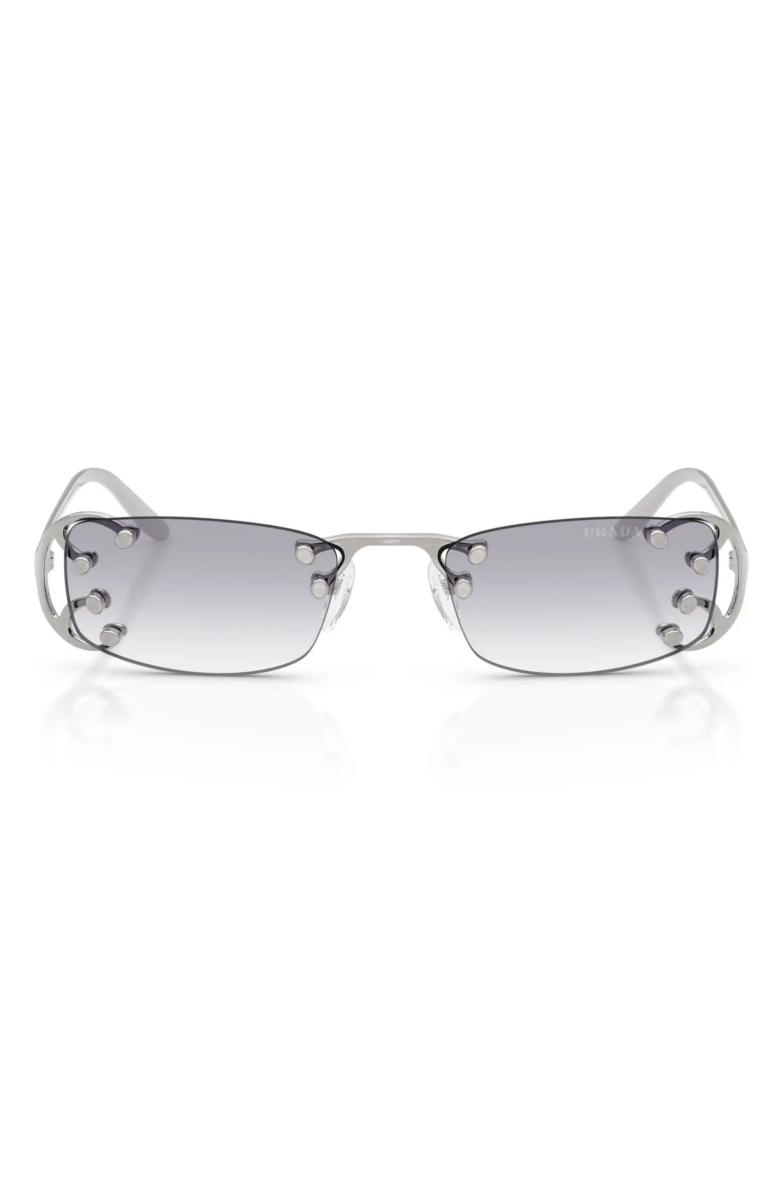 52mm Gradient Rectangular Sunglasses | Nordstrom