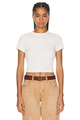 RE/DONE Boy Tee in White | FWRD 