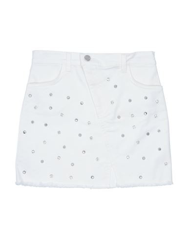 Pinko Up Kid Girl Denim skirt White Size 13 Cotton, Elastane | YOOX (US)