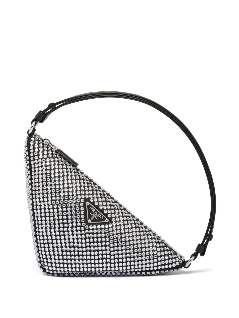 Triangle crystal-embellished mini bag | Farfetch Global
