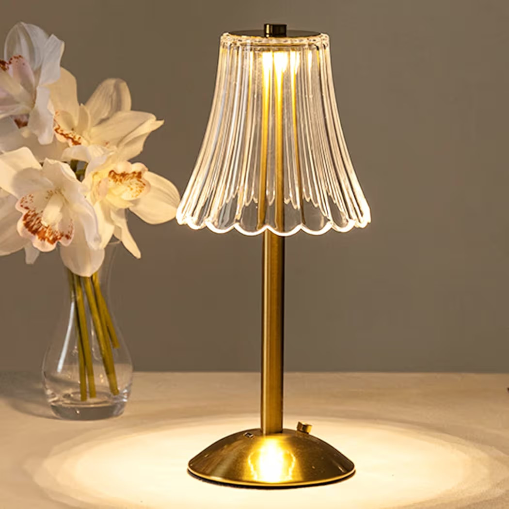 Cordless Table Lamps Gold Table Lamp | Amazon (US)