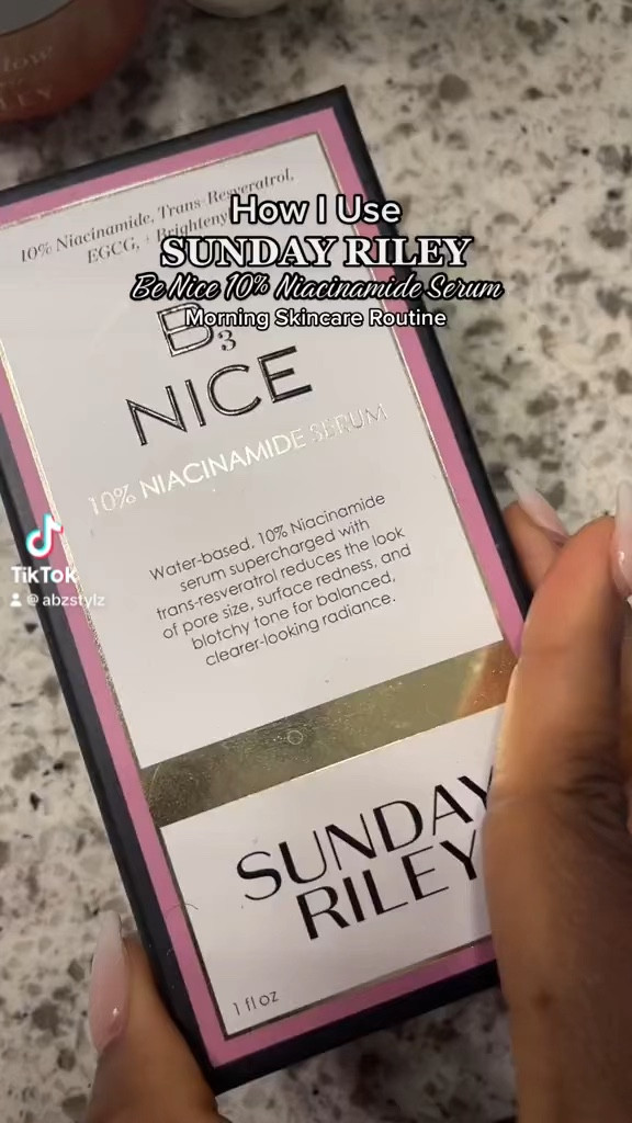 Transform Your Morning Skincare Routine With Sunday Riley Be Nice Serum! #sundayriley #skincareroutine #skincareproducts

#LTKfindsunder50 #LTKbeauty #LTKVideo