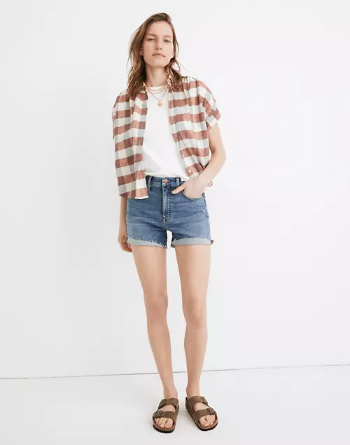 High-Rise Denim Shorts in Quintell Wash: TENCEL™ Lyocell Edition | Madewell