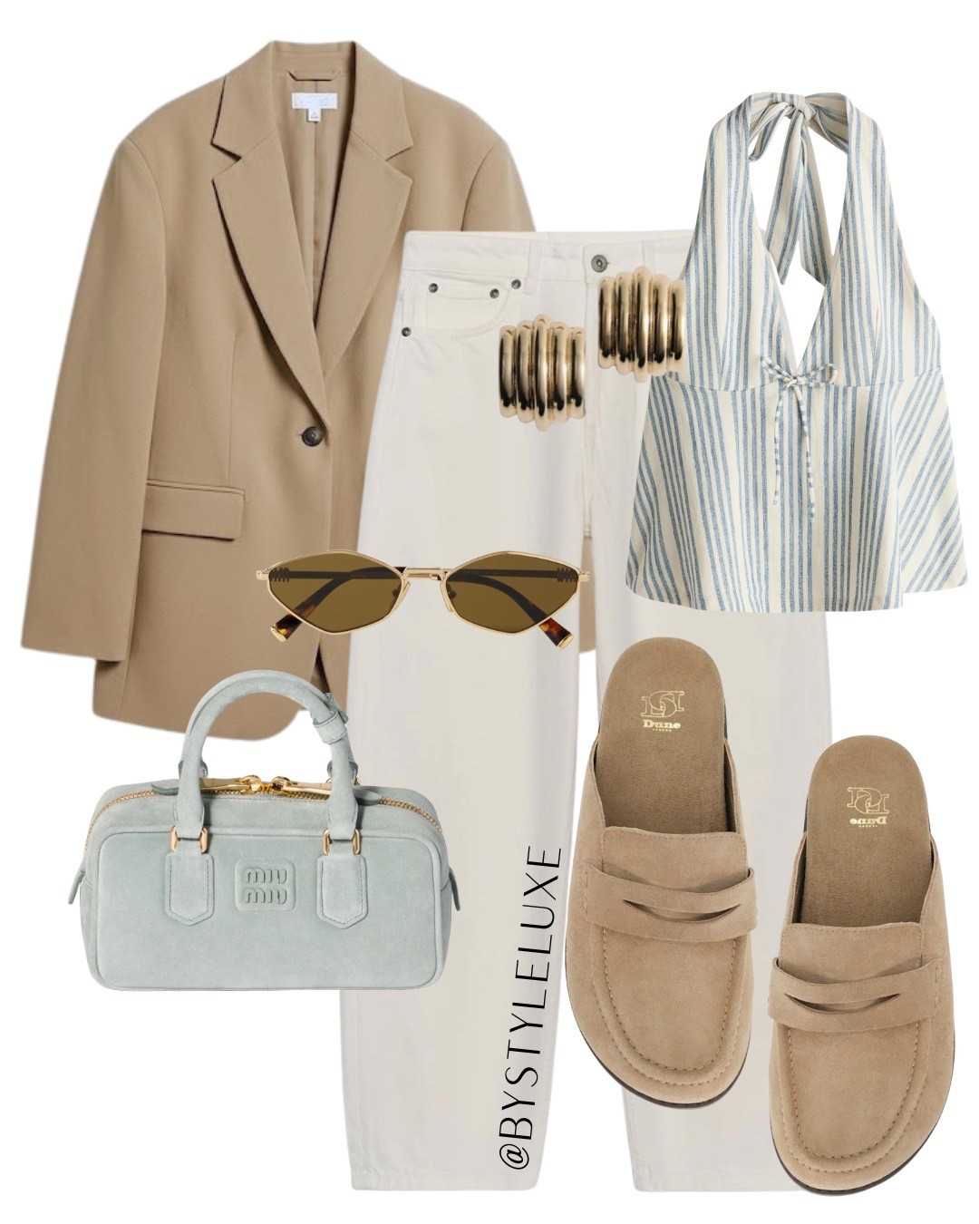 SOMETHING BLUE - This stripy halterneck is so cute for spring/summer, styled here with jeans and a blazer but would also look amazing with some linen trousers and sandals on holiday 

#blazer #jeans #suede

#LTKspring #LTKsummer #LTKuk