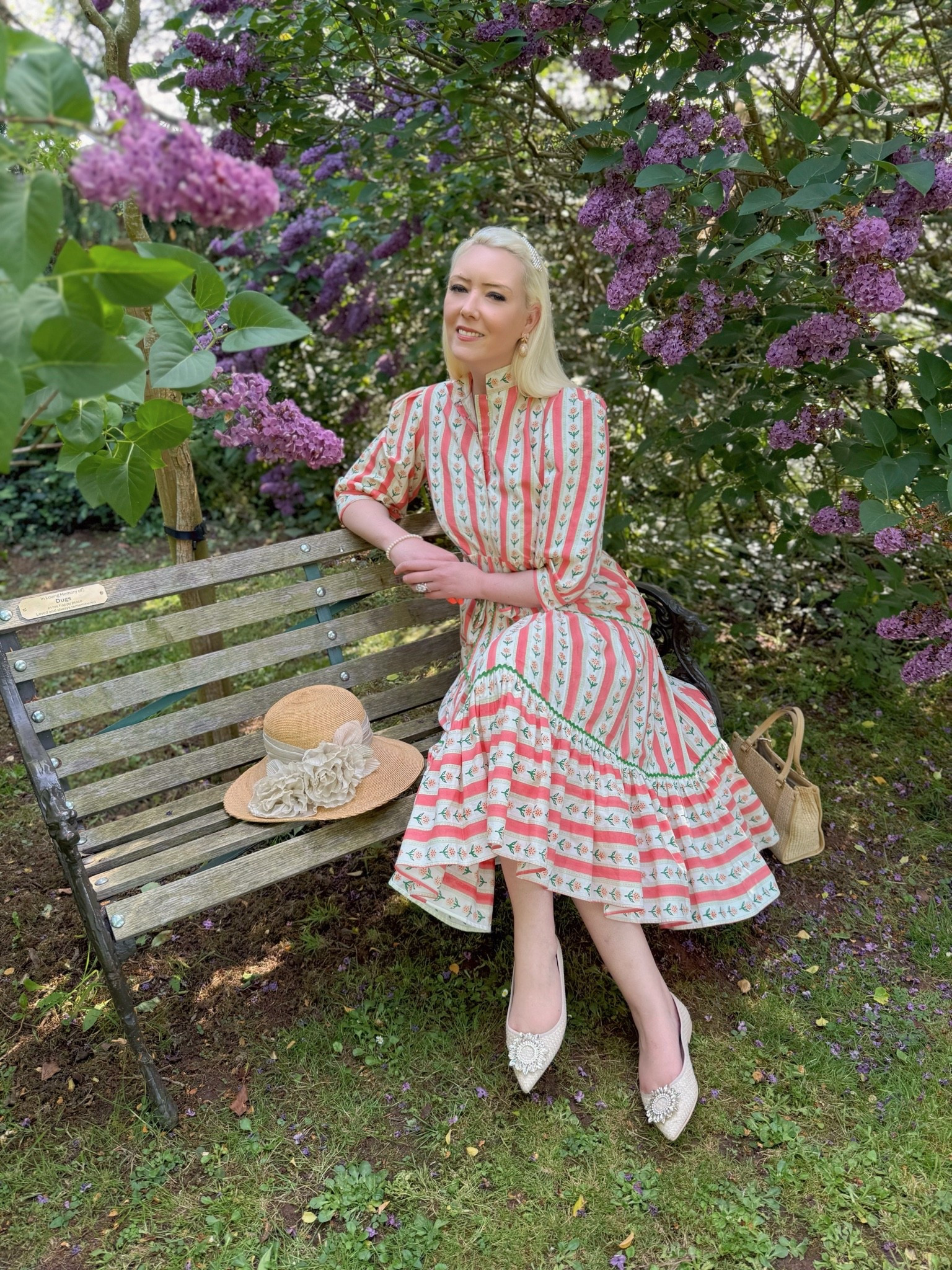 Maple Pink Stripe Dress - Echo of Pink available at Wolf & Badger 

Bow Drop Earrings - Soru Jewellery (catch the 20% off bank holiday sale a promo code on home page) 

Straw Cloche Hat - Grevi 

Shoes - Pretty Ballerinas


#LTKdresses #LTKluxury #LTKeurope

#LTKspring #LTKsummer #LTKuk