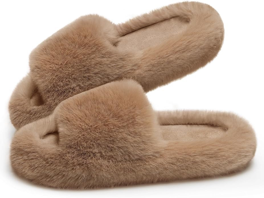 ATHMILE Womens Slippers with Arch Support Lightweight Fuzzy House Slippers for Women Cozy Memory ... | Amazon (US)