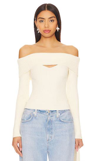 Ainsley Sweater in White | Revolve Clothing (Global)