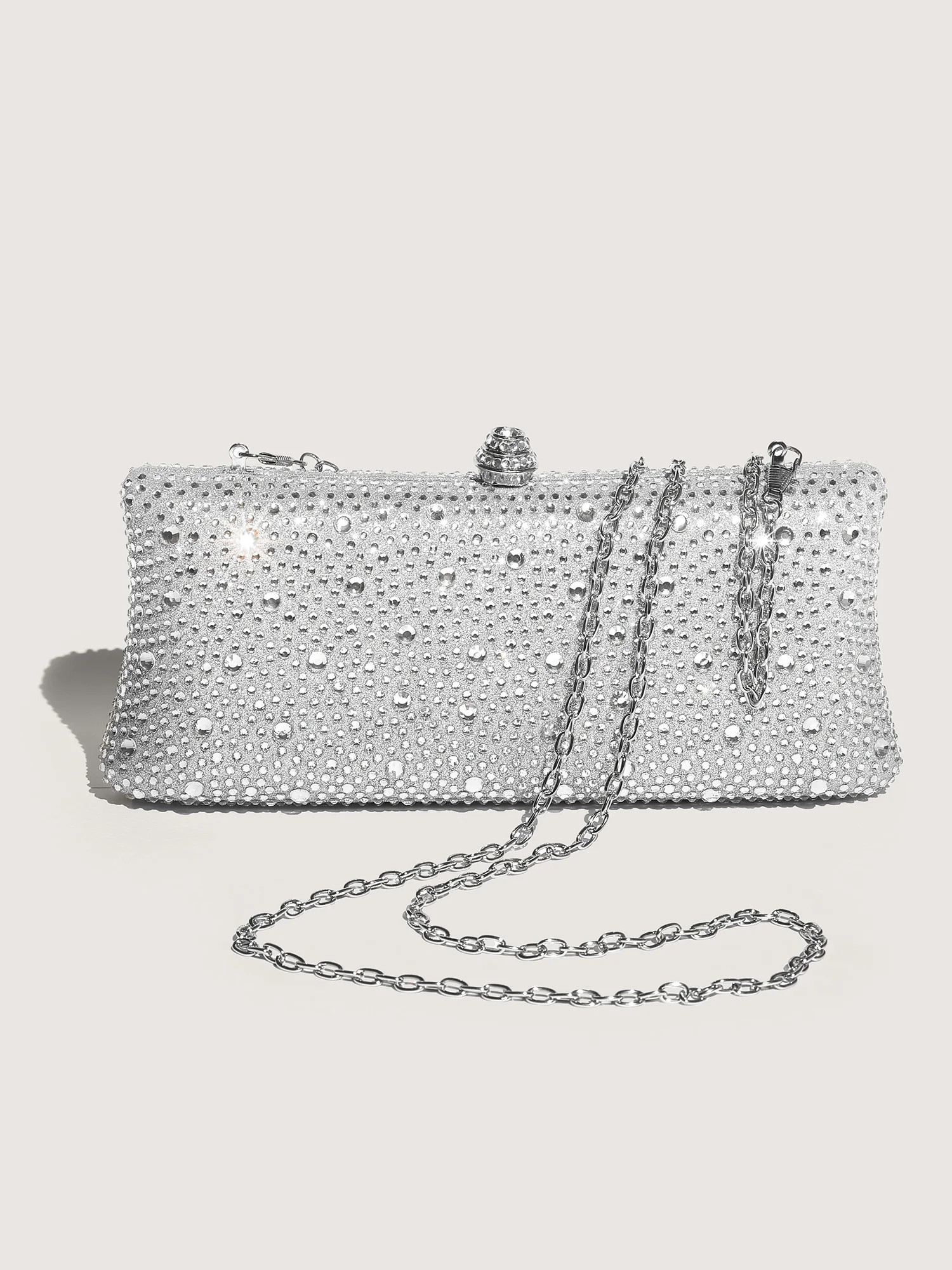 Rhinestone Elegance Extended Crossbody Clutch | Bloomchic