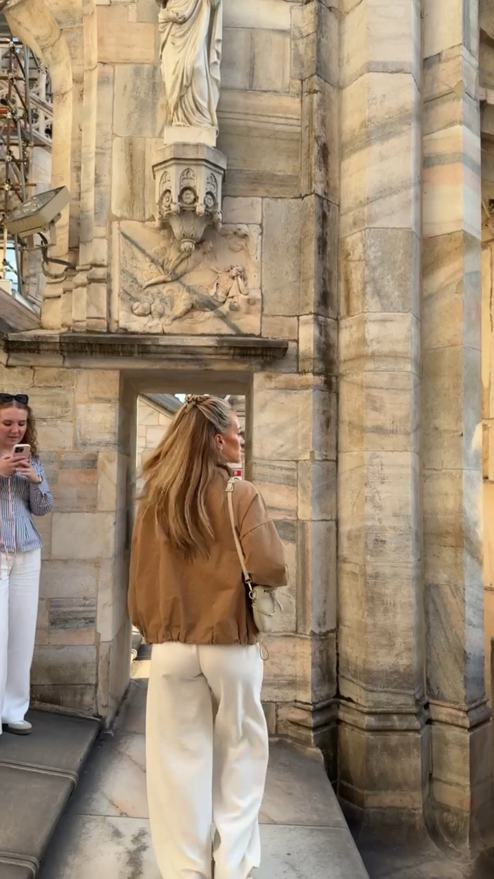 A good walking outfit is essential in Milan. Wearing my @12th Tribe canvas utility jacket, @Aritzia Lodge Pants, @abercrombie  basic white tee, Beck Sling bag from @giginewyork  and New Balance 327 sneakers.

Milan exploring outfit, Milan day outfit, Italy travel style, Europe outfit inspiration, neutral outfit, casual chic outfit, street style outfit, travel capsule outfit, comfortable walking outfit, everyday outfit inspiration

#LTKSeasonal #LTKootd #LTKTravel