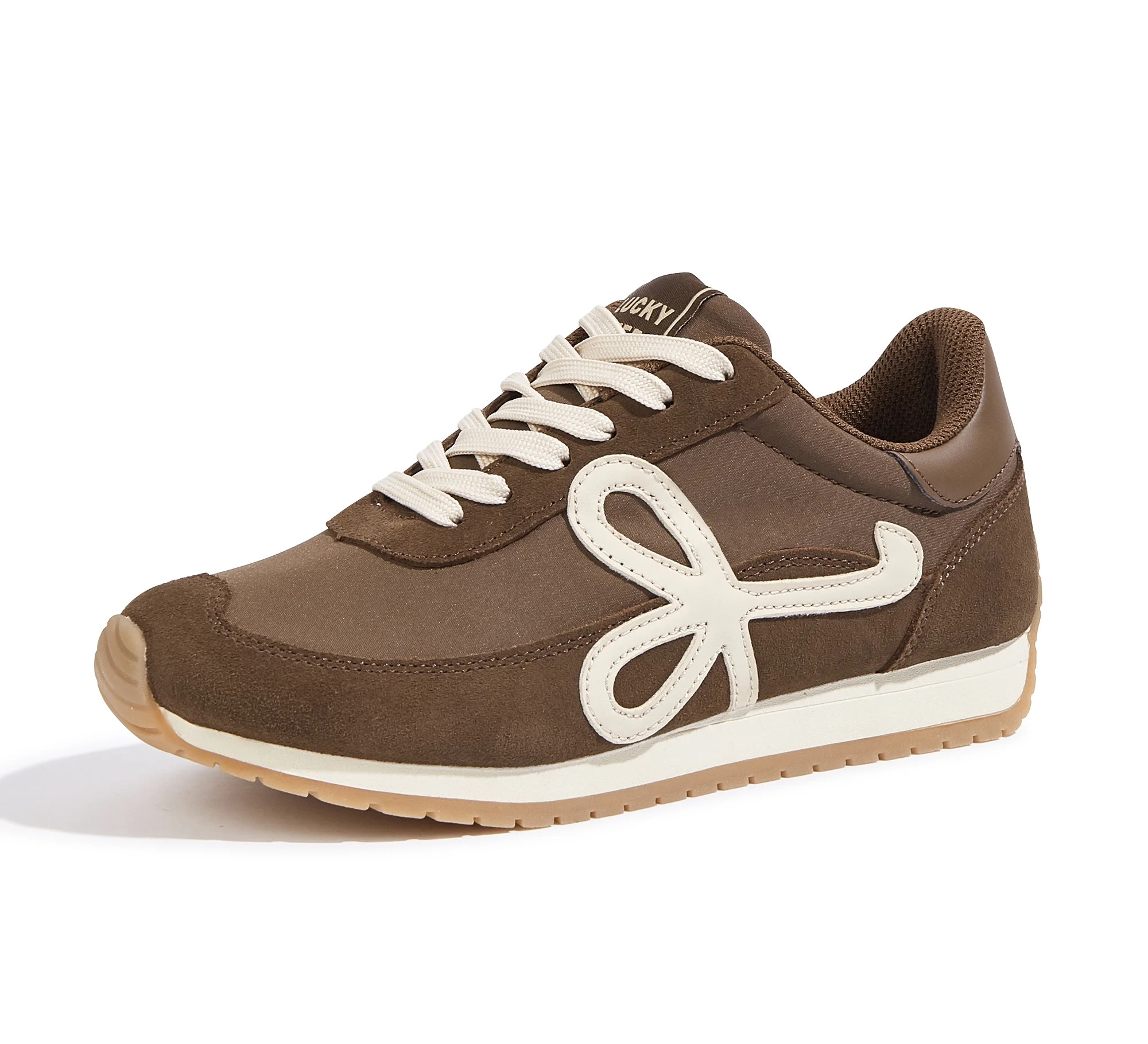 LUCKY STEP Stylish Retro Casual Comfortable Running Walking Shoes,Dark Brown,Womens | Walmart (US)