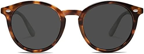 SOJOS Retro Round Polarized Sunglasses for Women Men Classic Vintage Sunnies SJ2069 | Amazon (US)