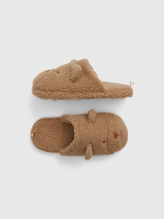 Kids Bear Sherpa Slippers | Gap (US)