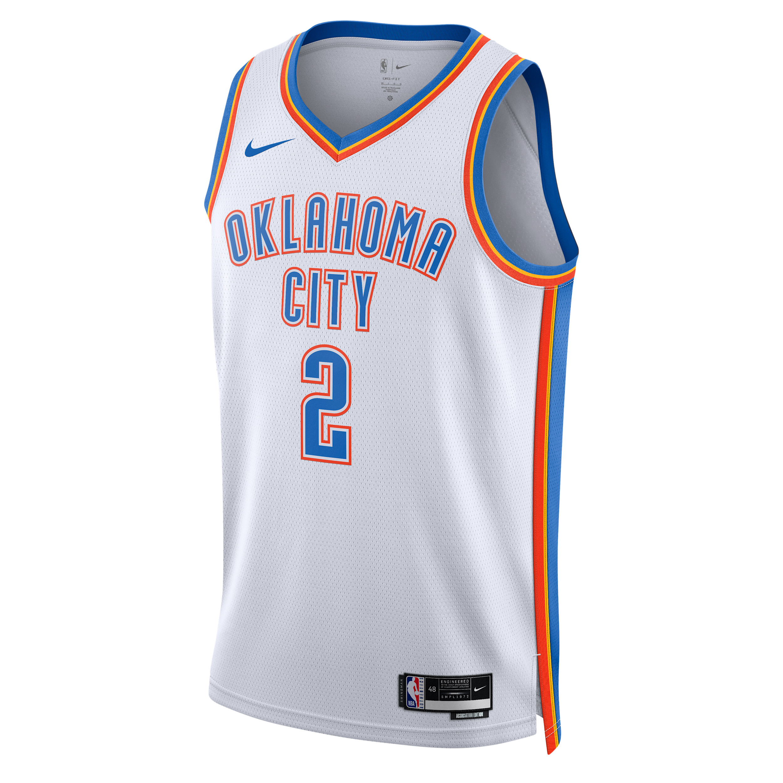Shai Gilgeous-Alexander Oklahoma City Thunder 2022/23 Association Edition Nike Men's Dri-FIT NBA Swingman Jersey in White | DN2088-100 | Nike (US)
