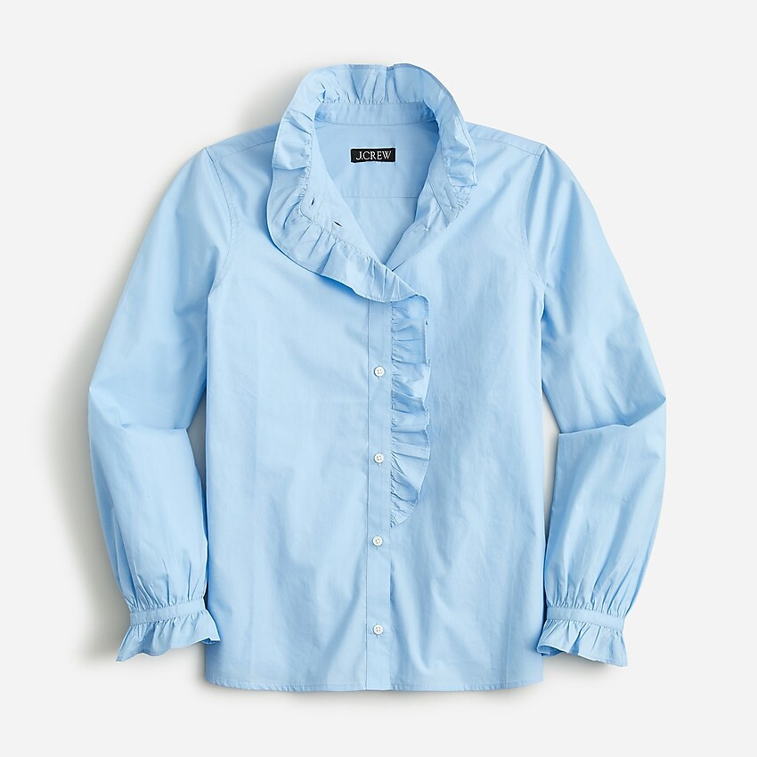 Cottage top in cotton poplin | J. Crew US
