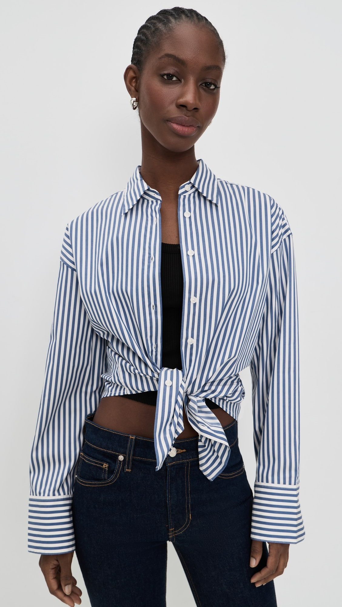Oversized Poplin Shirt with Adjustable Waist | Shopbop