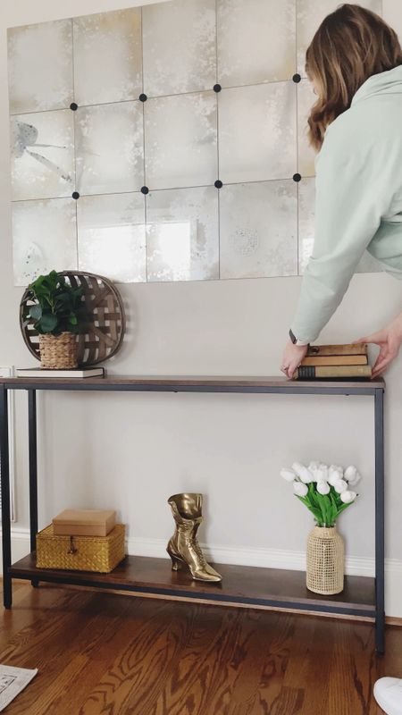 Getting my narrow console table for my living room styled for spring! I’m obsessed with the decor I used for this! A basket and fake plant, fake tulips, a vintage brass boot vase, old books, a bust vase, and brass candlesticks! What do you think of my home decor choices for Spring? 


Small spaces | small space furniture | Amazon finds | spring home decor | Walmart finds | thrifted finds | decorating for spring 

#LTKfindsunder50 #LTKhome #LTKfindsunder100