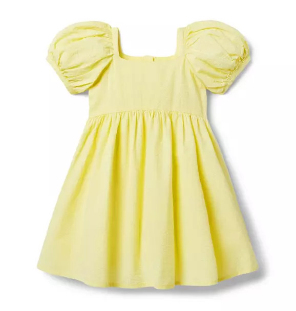 Puff Sleeve Seersucker Dress | Janie and Jack