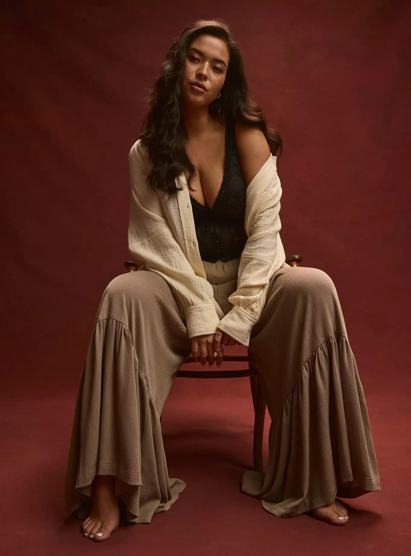 Festi Tiered Flare Pant | Torrid (US & Canada)