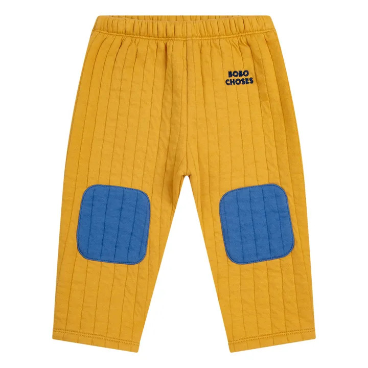Color Block Quilted Jogger | Mustard | Smallable