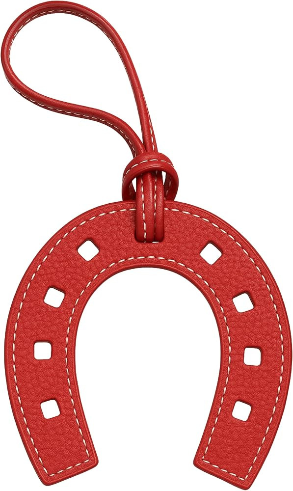 Lucky Leather Horseshoe Keychain Bag Charm, Western Purse Accessory for Handbag Wallet Backpack, ... | Amazon (US)