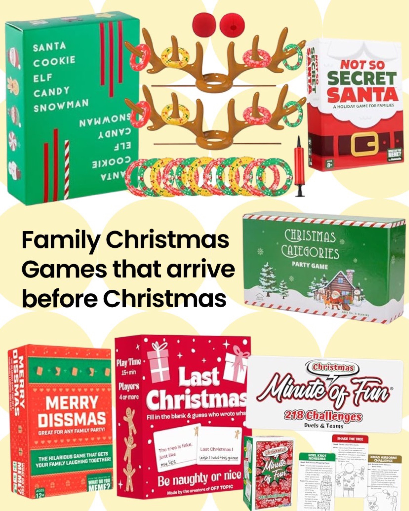 Family Christmas Games that arrive before CHRISTMAS DAY!!! 😍

#LTKSeasonal #LTKHoliday #LTKGiftGuide