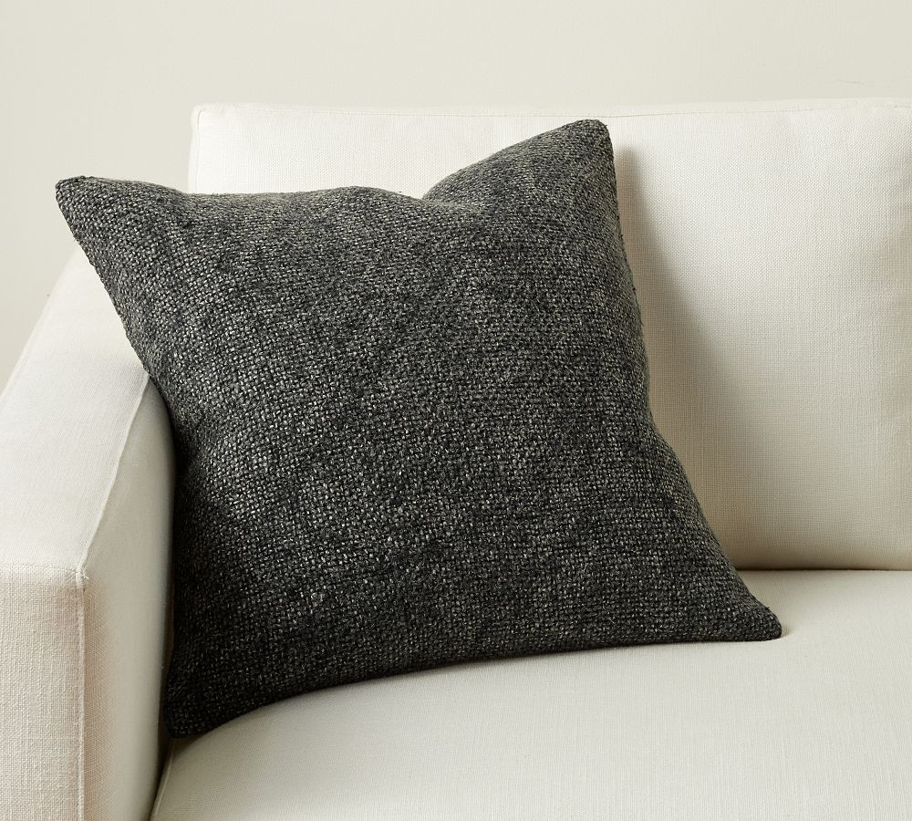 Faye Linen Textured Pillow | Pottery Barn (US)