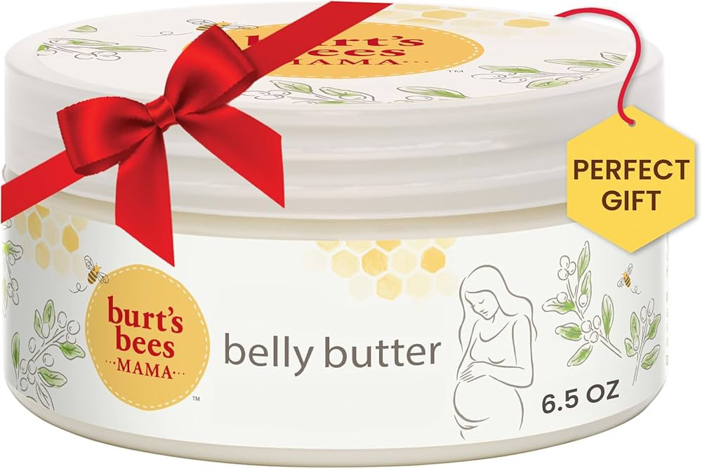 Burt's Bees Mama Belly Butter, Stretch Mark Cream for Pregnancy Massages Body & Reduces Scar Appe... | Amazon (US)