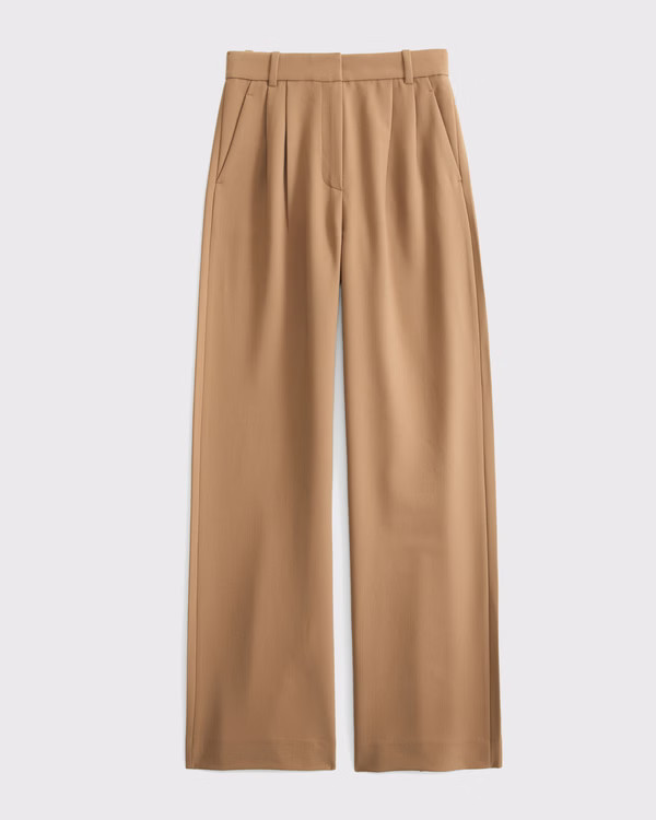A&F Sloane Tailored Wide Leg Pant | Abercrombie & Fitch (US)