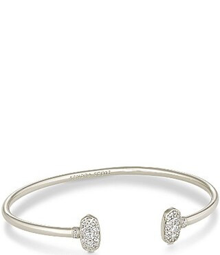 Kendra Scott Grayson Crystal Cuff Bracelet - Silver/Crystal | Dillard's