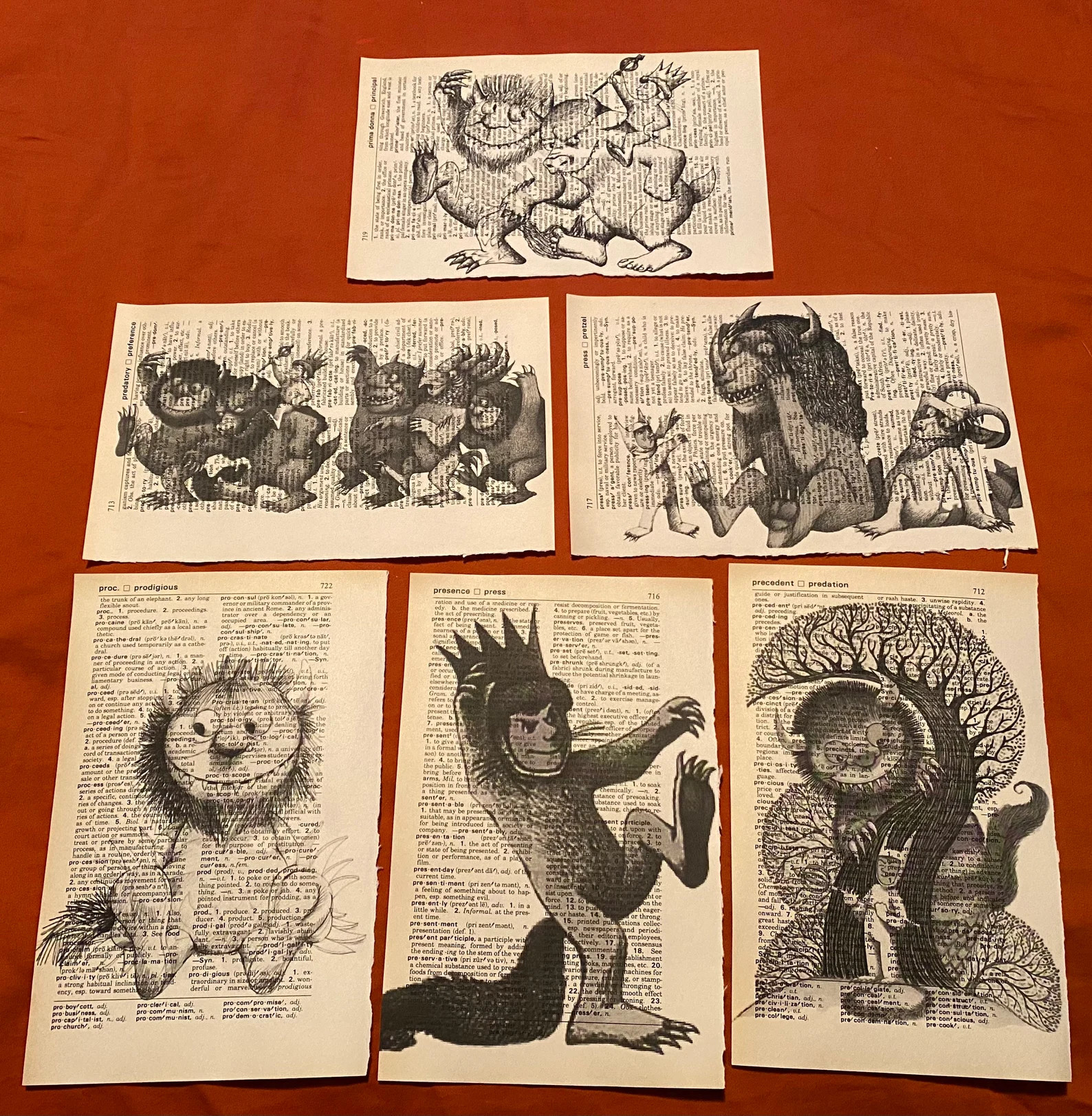 Where the Wild Things Are Themed Dictionary Prints | Etsy | Etsy (US)