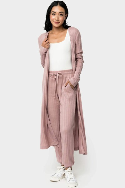 Luxe Pointelle Knit Belted Duster | Gibsonlook