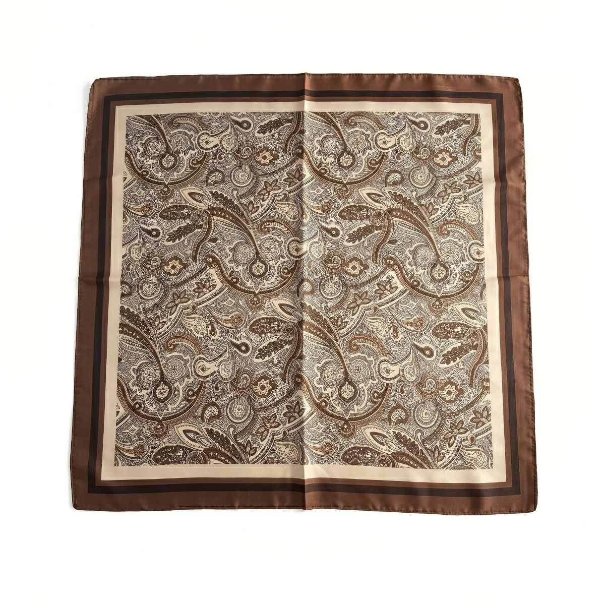Cherie Code 27.5" Paisley Square Scarf - Blue & White Silk-Feel Fashion Accessory - 1-Pack | Target