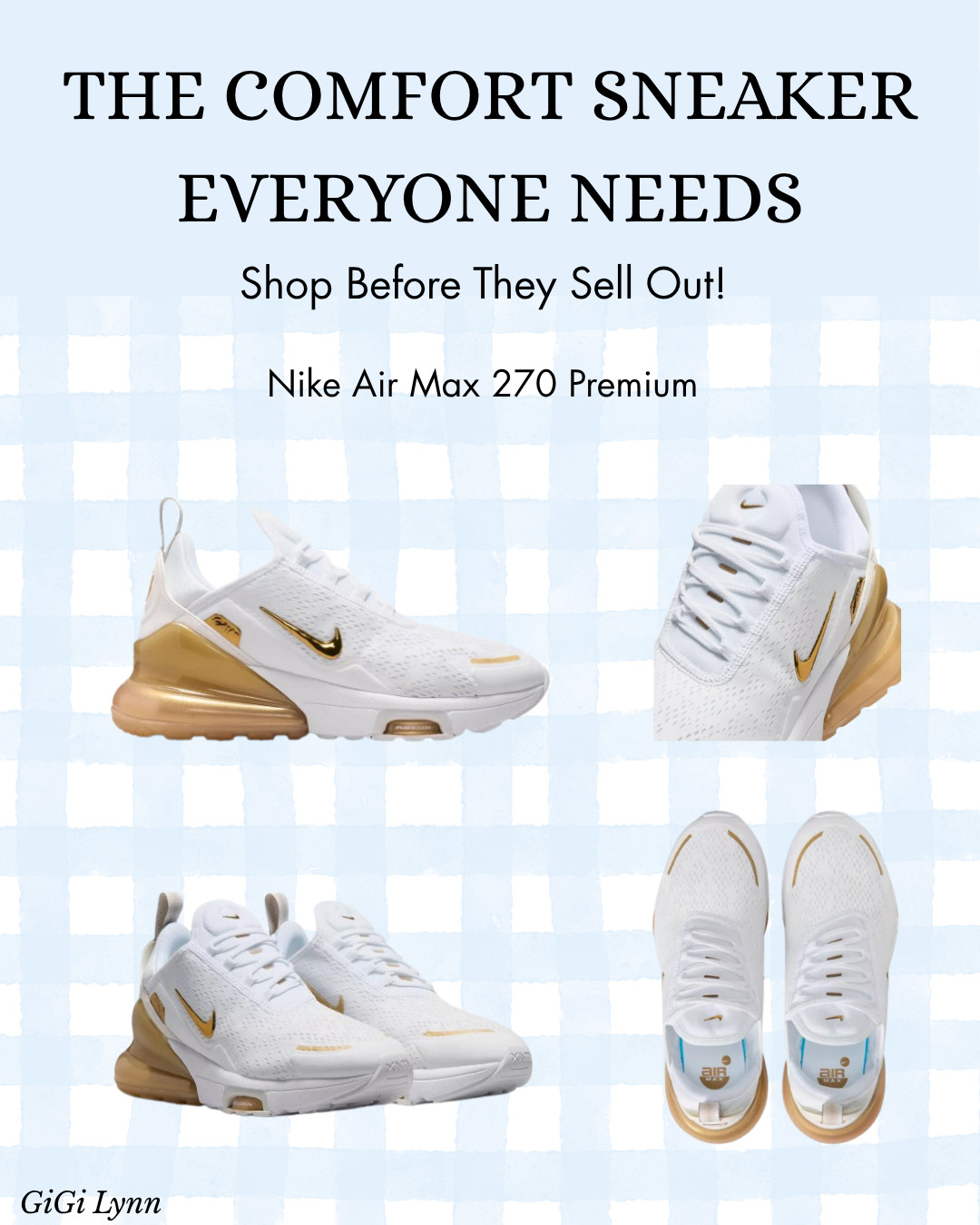 👟 The sneakers that combine comfort, style, and all-day support? 

The Nike Air Max 270 Premium delivers every time. Whether you're running errands, traveling, heading to brunch, walking the dog, or putting together the perfect athleisure outfit, these women's Nike sneakers are a wardrobe essential. The iconic Air Max cushioning provides incredible comfort while the sleek, modern design instantly elevates casual outfits. I love pairing these with leggings, biker shorts, joggers, denim, and oversized sweatshirts for an effortless everyday look. If you're searching for comfortable walking shoes, trendy sneakers for women, or versatile travel shoes, these are worth adding to your cart. ✨ Why you'll love them: ✔️ Premium Air Max cushioning ✔️ Lightweight and breathable ✔️ Perfect for walking and travel ✔️ Stylish athleisure essential ✔️ Comfortable all-day wear ✔️ Easy to style year-round These are one of those sneakers you'll reach for again and again. Save this post for your next outfit refresh! 🤍 

#NikeAirMax270 #NikeWomen #AirMaxStyle #SneakerStyle #AthleisureFashion #ComfortableShoes #WalkingShoes #TravelOutfit #EverydayStyle #LTKFashion

 

 #LTKootd #LTKfitnessgoals #LTKActive