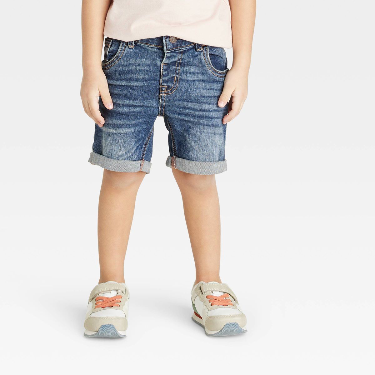 Toddler Boys' Button-Front Pull-On Jean Shorts - Cat & Jack™ | Target