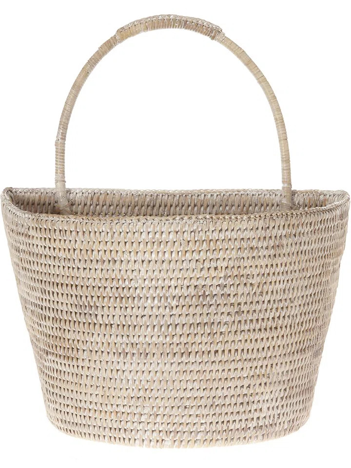 Everard Wicker Wall Organizer with Wall Baskets | Wayfair North America