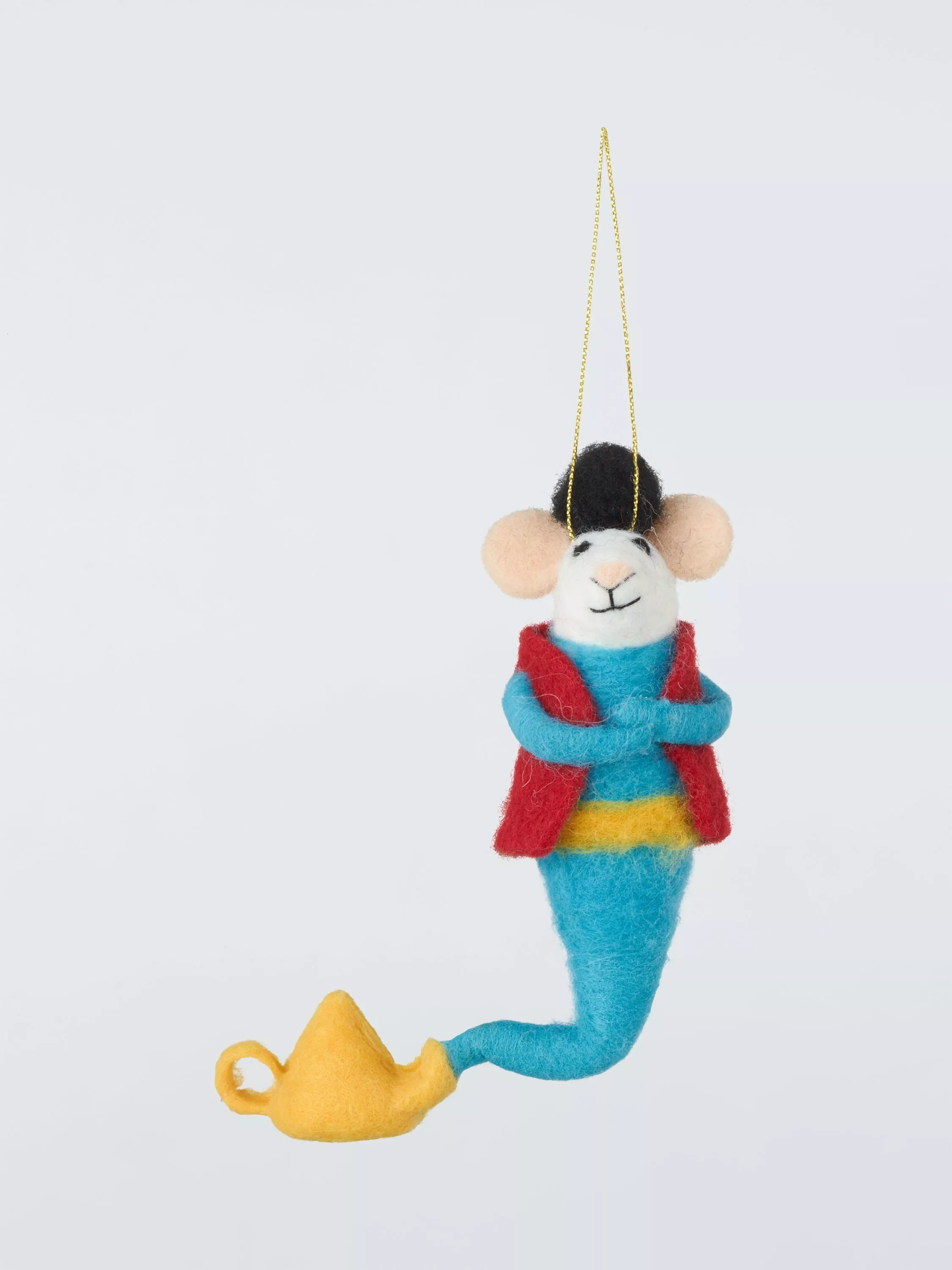 John Lewis Enchanting Tales Aladdin Mouse Felt Tree Decoration | John Lewis (UK)