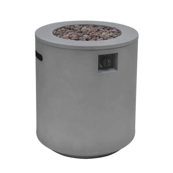 Winifred Steel Propane Outdoor Fire Column | Wayfair Professional