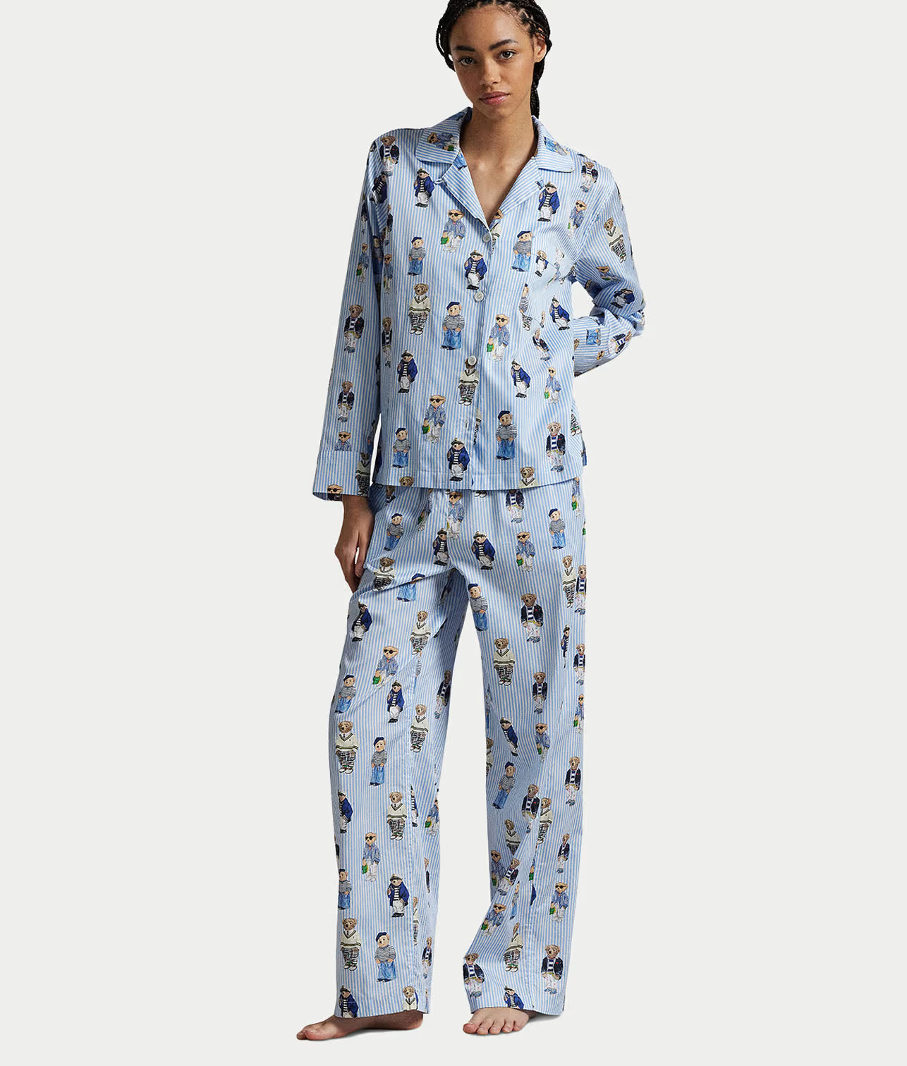 Heritage Polo Bear Woven Pajama Set — Bare Necessities | Bare Necessities