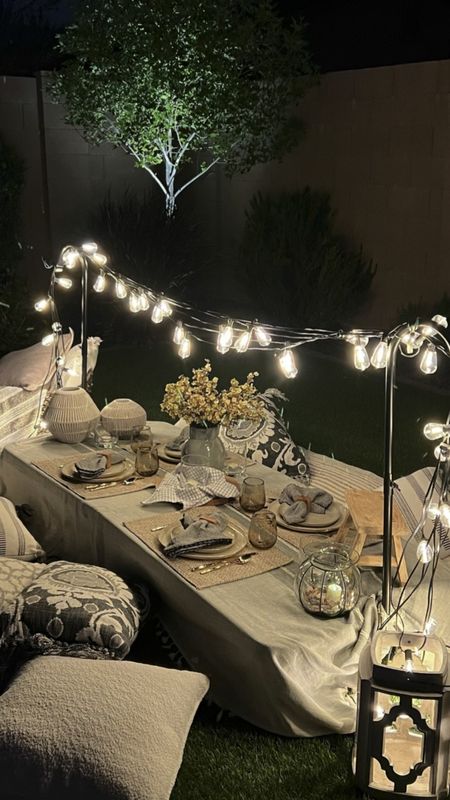 Boho Chic Outdoor Dining 

#backyard #outdoorliving #bohochic #beachdining #patiolights #patiodecor #outdoordiningtable #outdoorfurniture #stringlighting #arizonalife #desertliving #interiordesign #homedecor #diyhomedecor
#outdoors #backyardgarden #terrace #outdoordesign #outdoordecor #gardenvibes #outdoorlife #myhomevibe #exteriordesign #poolside


#LTKparties #LTKSeasonal #LTKhome