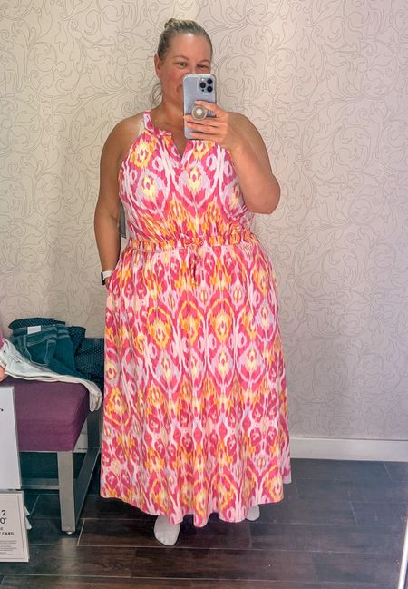 The colors on this dress are beautiful. I love the pink and orange together and even better than the color is the material… it is a very lightweight waffle knit / seersucker material. Great texture and color are always a win! And it has pockets
Plus size dress 
Plus size summer outfit 
Plus size spring outfit 
Dress with pockets 
Plus size outfit 
Plus size outfit idea. 

#LTKStyleTip #LTKOver40 #LTKPlusSize